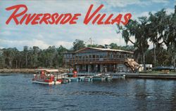 Riverside Villas, Homosassa River, Florida Restaurants Postcard Postcard Postcard