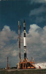 U.S. Navy's Vanguard Rocket at Cape Canaveral Postcard