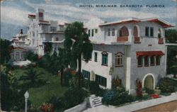 Hotel Mira-Mar, Sarasota, Florida Postcard Postcard Postcard