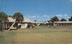 Grass Court and Cottages at Gulf and Bay Club, Siesta Key Florida Postcard Postcard Postcard