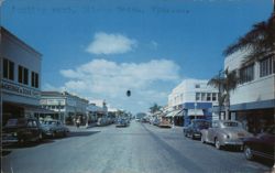 Looking West, Delray Beach, Florida Postcard