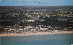 Aerial View of Delray Beach and the Intra-Coastal Waterway Florida Postcard Postcard Postcard