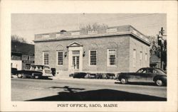 Post Office, Saco, ME Maine Postcard Postcard Postcard