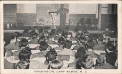 Orientation, Camp Kilmer, NJ Postcard