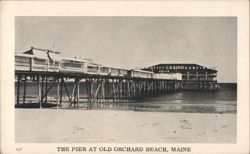 The Pier at Old Orchard Beach, Maine Postcard Postcard Postcard