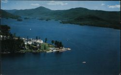 Lake George near Bolton Landing, Sagamore Hotel, Green Island Postcard