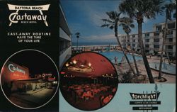 Castaway Beach Motel, Daytona Beach, Florida Postcard Postcard Postcard