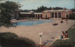 Saratoga Spa Recreation Center Swimming Pool Postcard