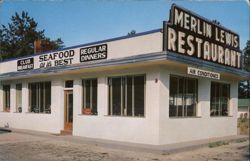 Merlin Lewis Restaurant, Rocky Mount, NC North Carolina Advertising Postcard Postcard Postcard