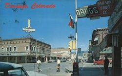 Downtown Durango, Colorado Postcard