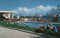 Flamboyan Hotel Pool Terrace, San Juan, Puerto Rico Postcard