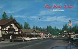 Big Bear Lake, CA - The Village Postcard