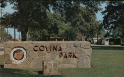 Covina Park Entrance Sign California David Rubinoff Postcard Postcard Postcard