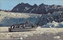 Tour Boat on Glacier Bay, Alaska Postcard