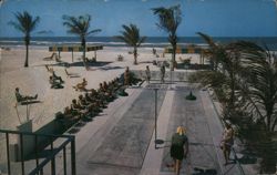 Emerald Shores on the Gulf of Mexico, Shuffleboard Courts Lido Beach, FL Postcard Postcard Postcard