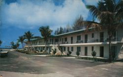 Emerald Shores Motel on Lido Beach, Sarasota, Florida Postcard Postcard Postcard