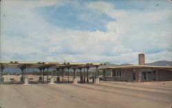 Main Gate at Los Alamos, New Mexico Postcard