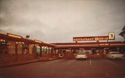 Sherwood Drive-In Restaurant, Salinas, CA Postcard