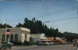 Guerneville, California Business District Postcard Postcard Postcard