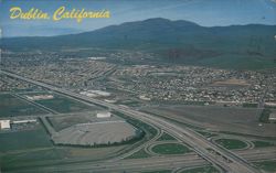 Aerial View of Dublin, California Postcard Postcard Postcard