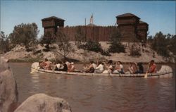 Indian Canoes at Fort Wilderness, Disneyland Anaheim, CA Postcard Postcard Postcard