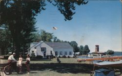 Sports Club and Miller Bell Tower on Chautauqua Lakefront New York Postcard Postcard Postcard