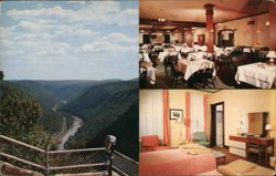 Penn-Wells Hotel, Wellsboro PA - Dining Room, Guest Room, View Pennsylvania Postcard Postcard Postcard