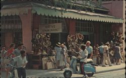 Native Straw Market, Nassau, Bahamas Postcard