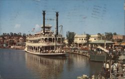 Mark Twain Riverboat at Disneyland Anaheim, CA Postcard Postcard Postcard