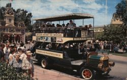 Disneyland Omnibus, Town Square, Main Street, Fantasyland Anaheim, CA Postcard Postcard Postcard