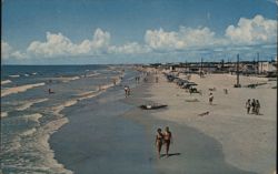 Looking South at North Myrtle Beach, SC from Tilghman Fishing Pier South Carolina Postcard Postcard Postcard