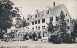 Echo Lake Inn, Tyson, VT Postcard