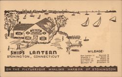 Ship's Lantern, Stonington, Connecticut Postcard Postcard Postcard