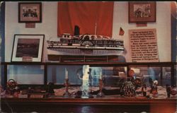 Model of Long Island Sound Steamer Rhode Island Postcard