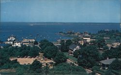 View of Connecticut and Rhode Island State Boundary Stonington, CT Bernard L. Gordon Postcard Postcard Postcard