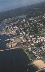 Air View of Stonington, Connecticut and Vicinity B.L. Gordon Postcard Postcard Postcard