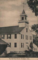 The Old Road Church, Stonington, Conn. Postcard