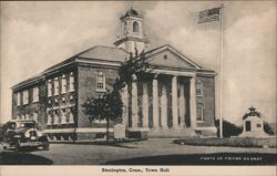 Stonington, Conn., Town Hall Postcard