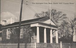 First Stonington Conn. Bank, Charter 1822 "Custom House" Postcard