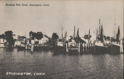 Bindloss Fish Dock, Stonington, CT Postcard