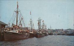 Fishing Fleet Ready for Blessing B.L. Gordon Postcard Postcard Postcard