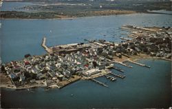 Aerial View of Stonington Borough, Connecticut Postcard