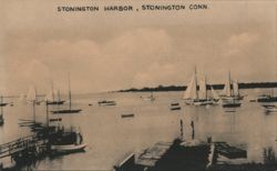 Stonington Harbor, Stonington, CT Postcard