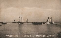 Stonington Harbor, Stonington, Connecticut Postcard Postcard Postcard