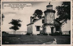 The Lighthouse Tea Room and Museum, Stonington, CT Connecticut Postcard Postcard Postcard