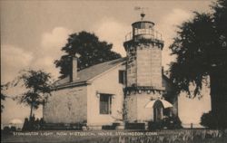 Stonington Light, Now Historical House, Stonington, CT Connecticut Postcard Postcard Postcard