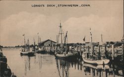 Longo's Dock, Stonington, Connecticut Postcard Postcard Postcard