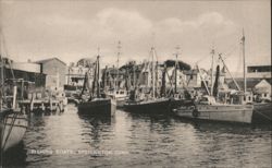 Fishing Boats, Stonington, CT Connecticut Postcard Postcard Postcard