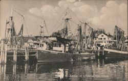 Docks at Stonington, Connecticut Postcard Postcard Postcard