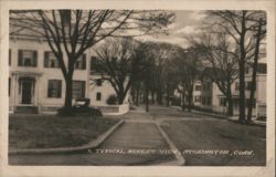 Typical Street View, Stonington, CT Connecticut Postcard Postcard Postcard